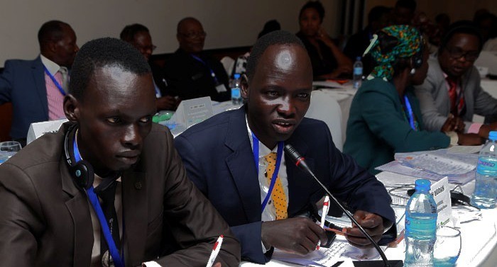 Photo: Members of the South Sudan Civil Society during the UNSC conference, September 3, 2016(Gurtong)