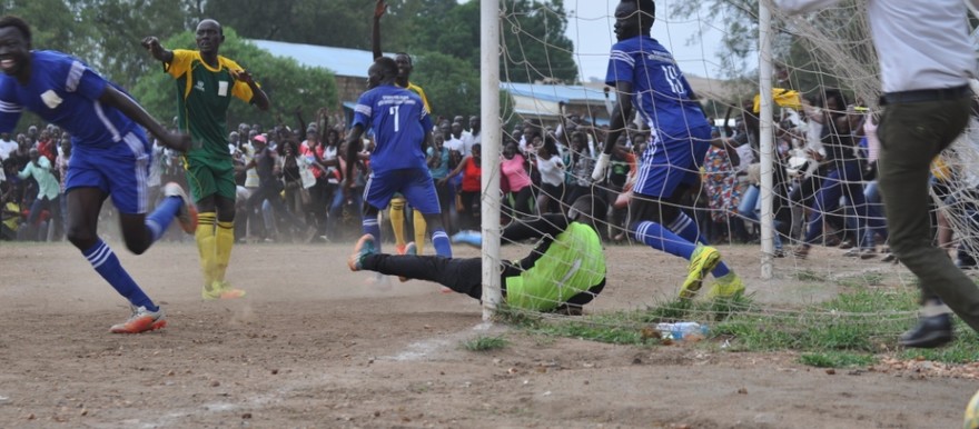 Photos: Juba in blue, Catholic in green and yellow