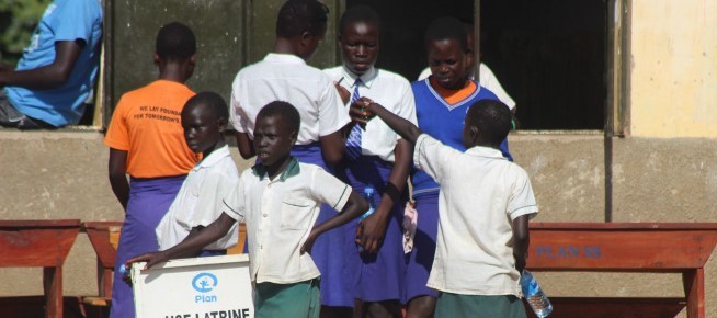 Pupils of Holy Cross Primary School Lainya
