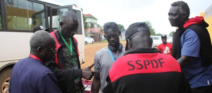 The SSPDF basketball and athletics team returns to Juba from Nairobi, after taking part in the 12th edition of the EAC military tournament on 26 August, 2019 (Radio Tamazuj)