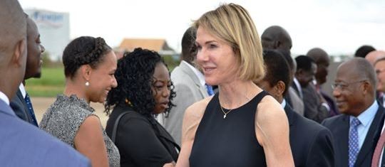 Photo: Members of the UN Security Council arrive in Juba on 20 October, 2019.