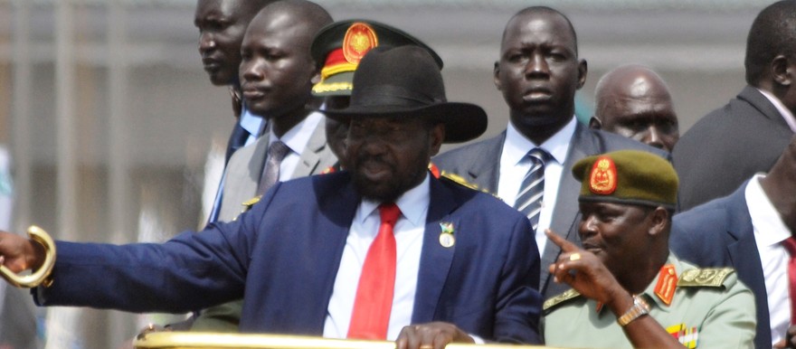 President Salva Kiir addresses citizens at the Dr. John Dr. John Garang Mausoleum in Juba on 12 February, 2020. (Radio Tamazuj)