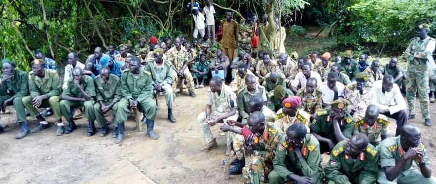 SPLA-IO troops at Irube cantonment site during the registration process on September13, 2019. (File photo: Radio Tamazuj)
