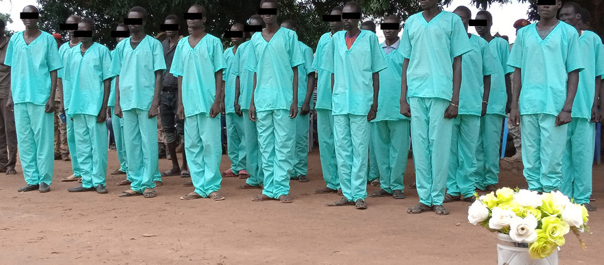 SSPDF soldiers convicted in a military court in Yei (Radio Tamazuj).jpg