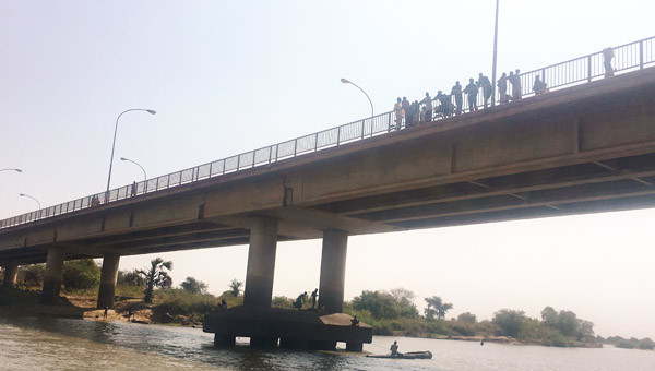 Jur River Bridge in Wau, December 2016 [Photo by James Dimo-Gurtong]