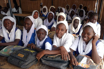Girls at the Holy Spirit Save the Saveable School, Omdurman, Khartoum (file photo: Dabanga)