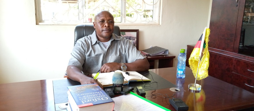 Eastern Equatoria State Governor Louis Lobong Lojore at his office in Torit. [Radio Tamazuj]