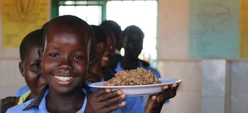 Lunchtime at a primary school in South Sudan. [Photo: WFP]