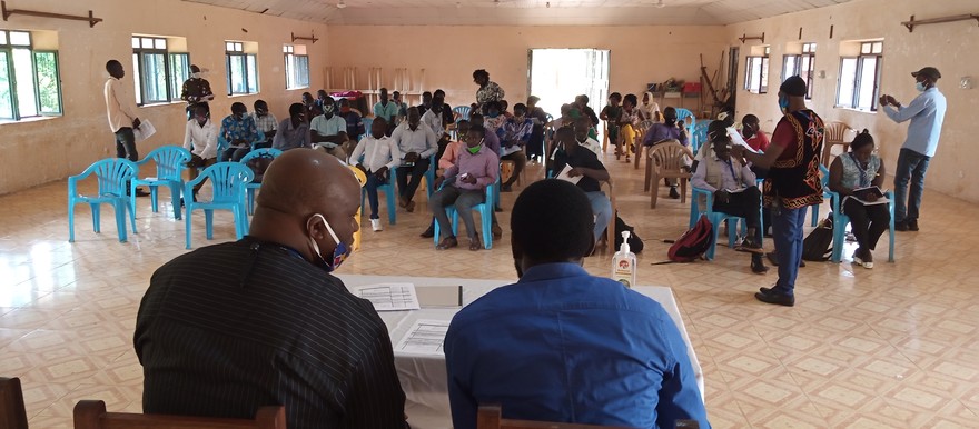 Youth participating during the leadership training at W. Bahr el Ghazal State ministry of education hall in Wau on 15 Sept. 2021. [Photo: Radio Tamazuj]