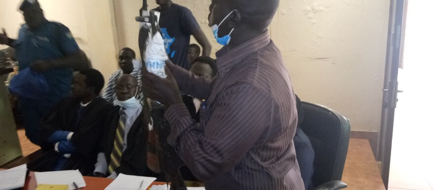 The court session on Monday in Juba. [Photo: Radio Tamazuj]