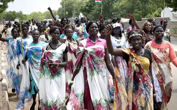 South Sudanese women during a cultural activity [Photo: Pashoda.org]