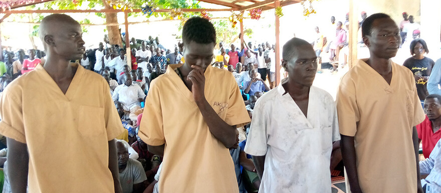 Some of the inmates released from Juba Central Prison on 3 May 2022. [Photo: Radio Tamazuj]