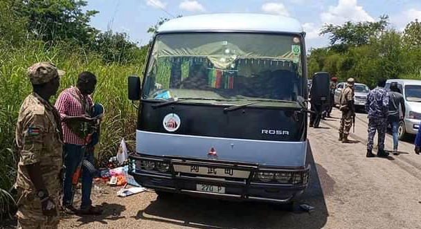 A minibus was attacked last year along the Juba-Nimule highway leaving 2 nuns dead. (File photo)