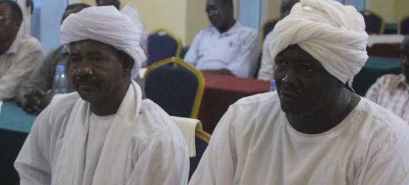 Members of the Rizegat delegation in Aweil. (Radio Tamazuj photo)