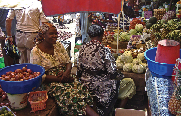 Vendors in a market in Juba. (Radio Tamazuj photo)
