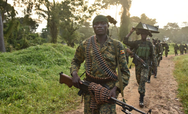 UPDF on patrol in the DRC. (Courtesy photo)