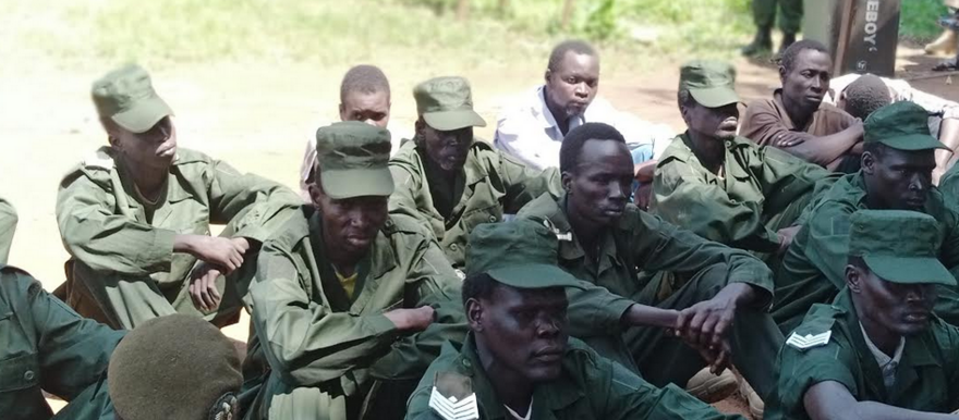 A cross-section of the SSPDF soldiers convicted for various crimes in Yei. (Photo: Radio Tamazuj)