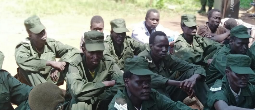 A cross-section of the SSPDF soldiers convicted for various crimes in Yei. (Photo: Radio Tamazuj)