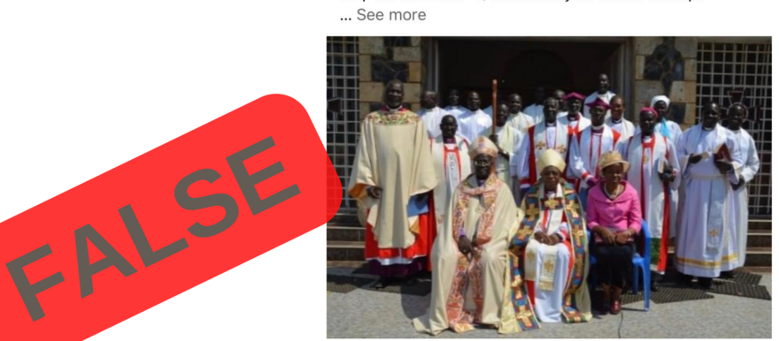 Photo: A screenshot of a false post from a Facebook page