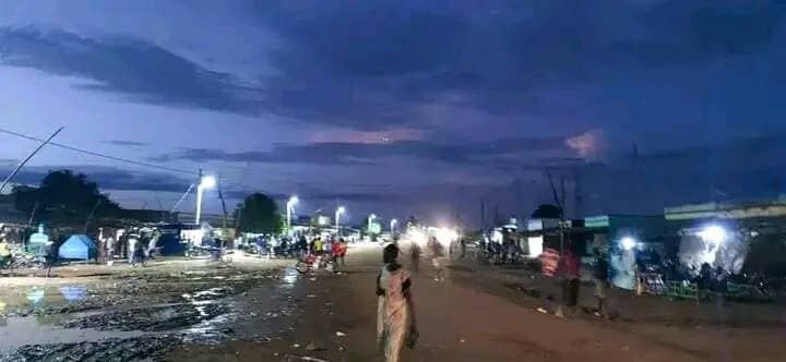 Aweil Town on the night of 27 September 2022. [Photo: Radio Tamazuj]