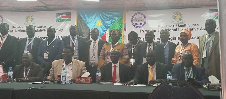 TNLA members pose after electing EALA representatives in Juba on 30 September 2022. [Photo: Radio Tamazuj]