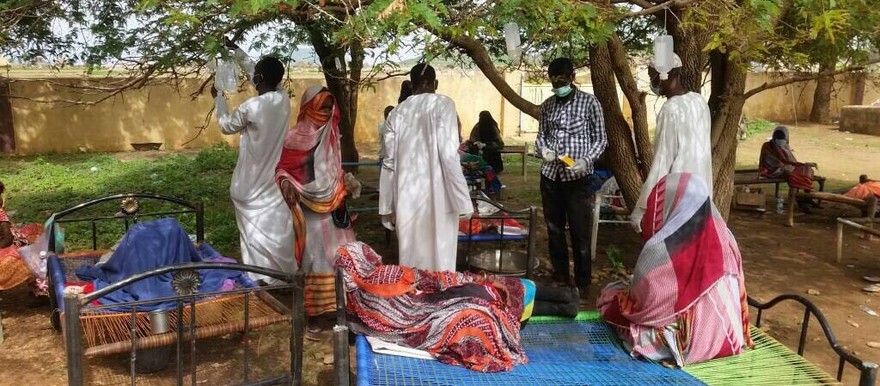 Cholera patients in Salemeen village in El Gedaref in 2017 (File photo: RD)