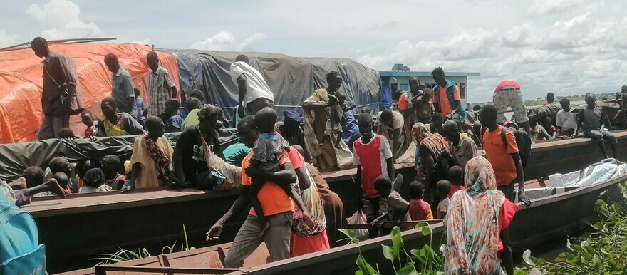 Displaced people arrive in the town of Malakal, Upper Nile State, after being attacked in Adidiang village on 7 September 2023 (Radio Tamazuj)