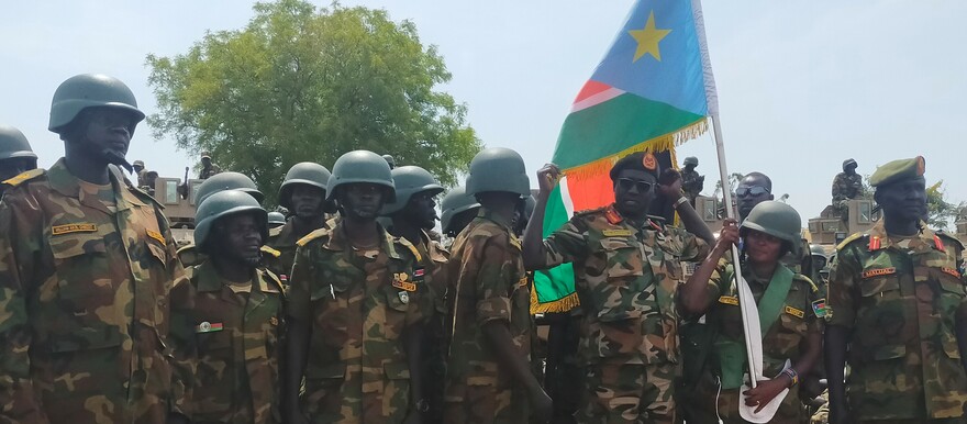 South Sudanese soldiers to be deployed to the Democratic Republic of Congo (DRC) as part of the East African standby force on 28 December 2022 (Radio Tamazuj photo)