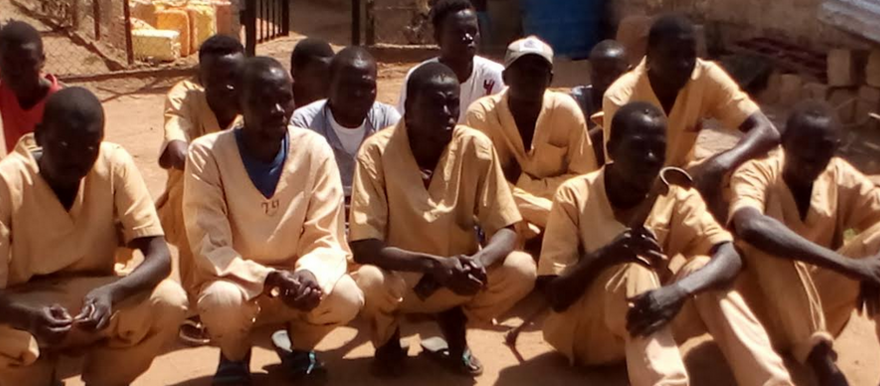 A cross-section of the inmates who were released. (Radio Tamazuj photo)