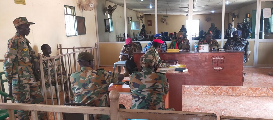 General Court Martial proceedings in Juba, 10 February 2023. [Photo: Radio Tamazuj]