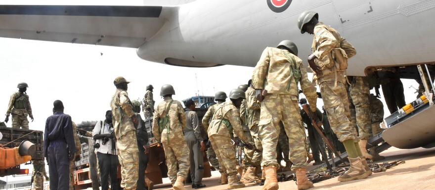 SSPDF soldiers departing for DRC. (File photo)