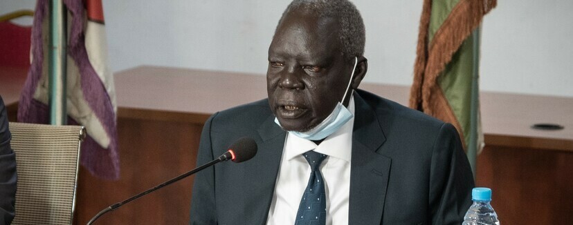 South Sudan's Minister of Justice Reuben Madol (File photo)