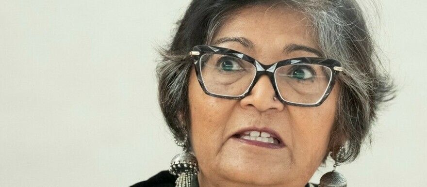 Yasmin Sooka, Chairperson of the Commission on Human Rights in South Sudan (File photo)