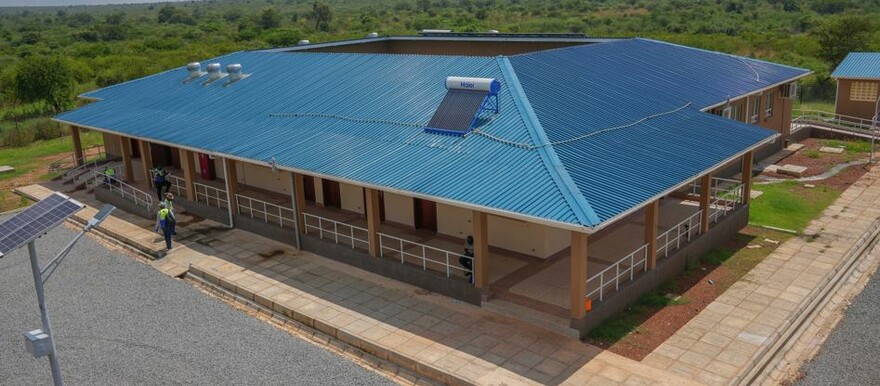 A new health facility in Nimule that was handed over to the health ministry on Thursday. (Courtesy photo)