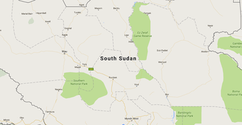 Photo: SouthSudan map retrieved from Google Maps