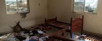 Photo: A room looted in a house in Munuki in July 2016 (HRW)