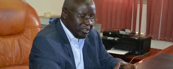 Photo: SPLM chief whip in South Sudan parliament, Atem Garang assumes office on Monday April 3, 2017 (Radio Tamazuj)