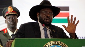 Photo:South Sudan's President Salva Kiir delivers a speech during the launch of the National Dialogue committee in Juba, South Sudan May 22, 2017. REUTERS/Jok Solomun