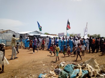 Demonstration in Juba PoCs in support of peace process | Radio Tamazuj