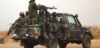 File photo: SPLA forces at Malakal airport on January 12, 2014