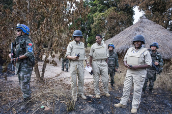 File photo: CTSAMM team in Yei. (UNMISS/Isaac Billy)