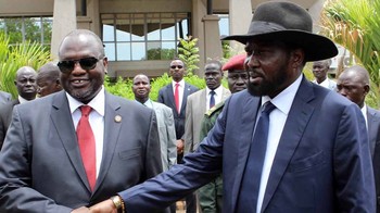 File photo: Kiir and Machar