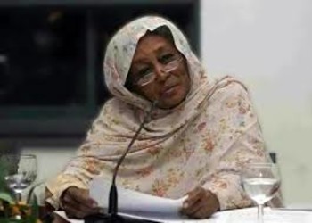 File photo: late feminist leader Fatima Ahmed
