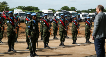 File photo: first batch of the regional protection force in Juba