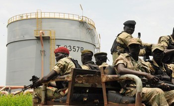 File photo: Security forces patrol the Dar Petroleum Operating Company oil production operated in Palogue oil field within Upper Nile State in South Sudan, September 7, 2016. (REUTERS)