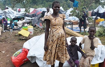 South Sudan refugees arriving in Bidi Bidi/World Vision