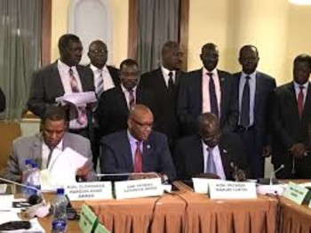 Photo: joint border committee between Sudan and South Sudan (peaceau)