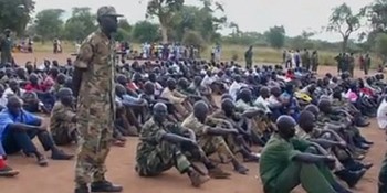 File photo: Members of the Sudanese rebel group undergo training.
