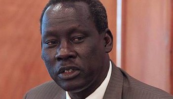 Photo: Deng Alor Kuol, South Sudanese former Minister of Cabinet Affairs, February 13, 2014 (AFP)