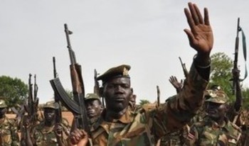 SPLA soldiers on April 23, 2012 near Bentiu. 2012 (AFP)